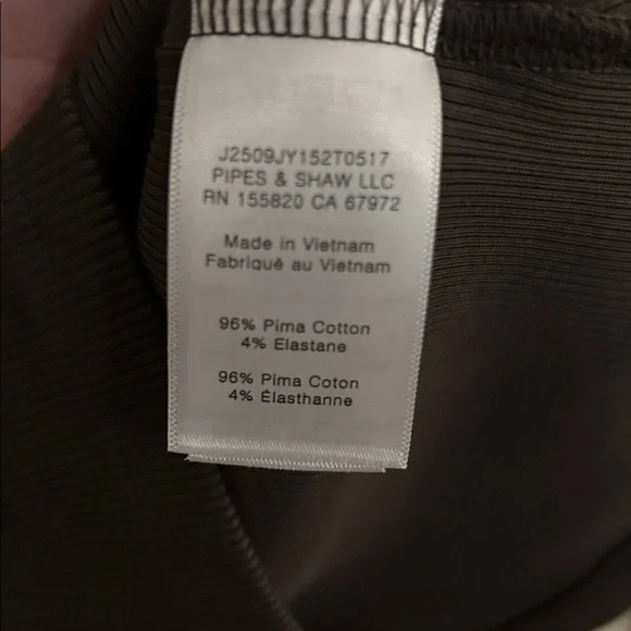 Veronica Beard Kearney Long Sleeved Polo Top Dark Umber (brown) size S NWOT - Picture 9 of 13